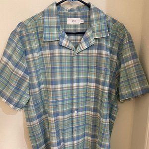 Men's Casual Plaid Shirt by Ania